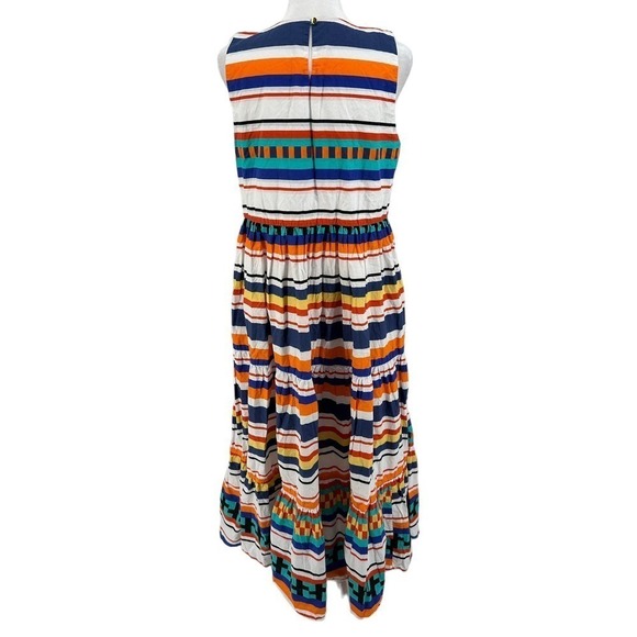 Mark D Sikes M.D.S Striped Multicolor Sleeveless Maxi Dress with pockets Size 6 - Picture 4 of 12